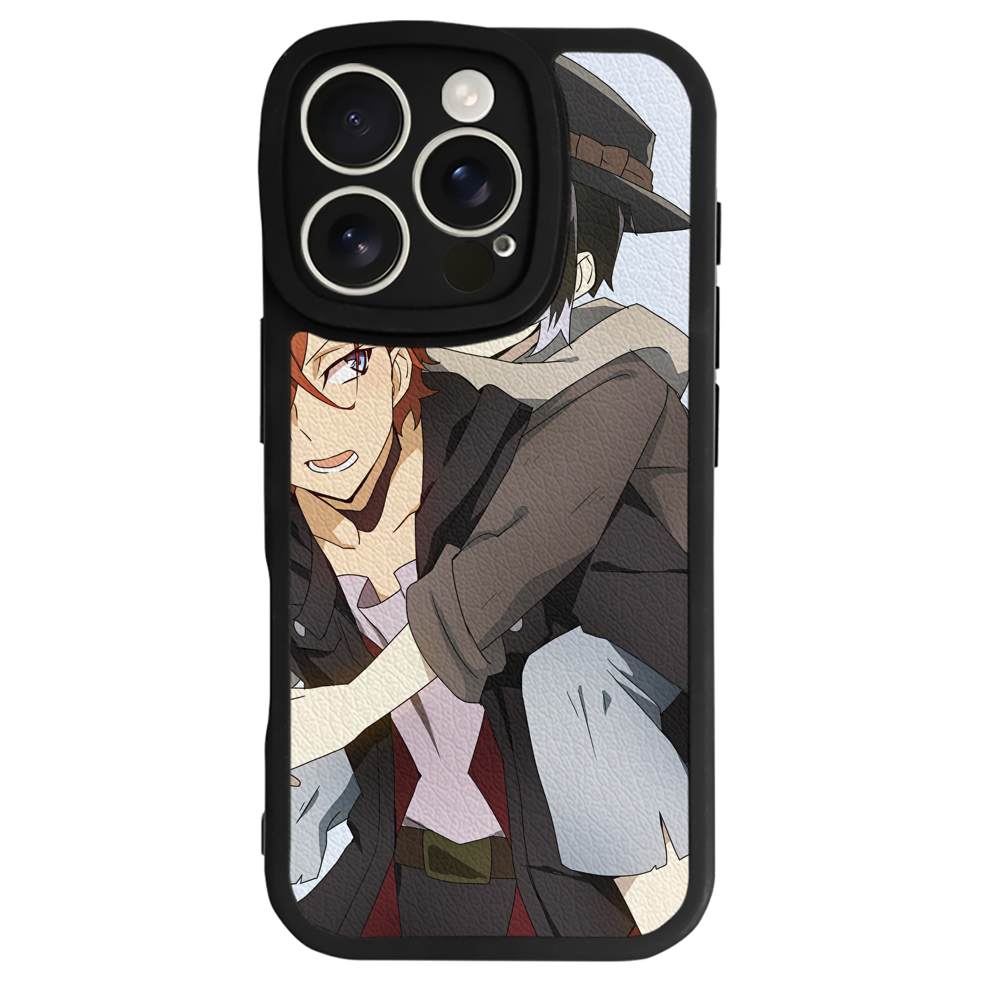 （画像用） 文豪ストレイドッグス Bungo Stray Dogs 【iPhone 16シリーズ対応】シリコンスマホケース（レザー調） 材質：シリコン